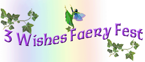 3 wishes Fairy Fest banner with ivy